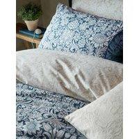 William Morris At Home Set of 2 Pure Cotton Sunflower Pillowcases Blue Mix