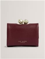 Ted Baker Leather Bobble Purse Burgundy