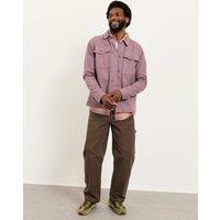 FatFace Pure Cotton Utility Overshirt Purple