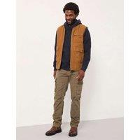 FatFace Pure Cotton Utility Gilet Light Brown