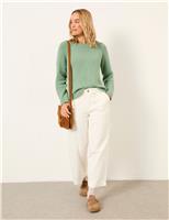 Cotton Rich Ribbed Jumper