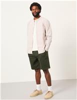 Regular Fit Pure Cotton Striped Oxford Shirt