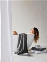 Bedfolk Pure Cotton Bath Towel Dark Grey