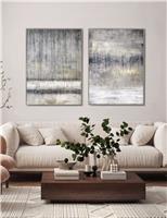 Set of 2 Torrent Framed Canvas