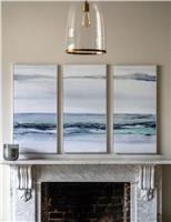 Set of 3 Clouded View Framed Canvas