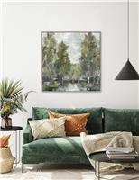 At Dawn Square Framed Canvas