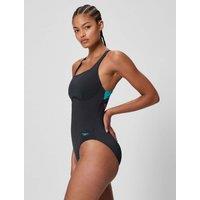 Speedo Speedo Solid Flex Band One Piece Black Mix