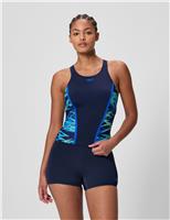 Speedo Hyperboom Splice Racer Back Tankini Set Blue Mix