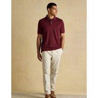 Joules Pure Cotton Pique Polo Shirt Burgundy