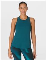 Sweaty Betty Breathe Easy Mesh Racer Back Vest Top Green