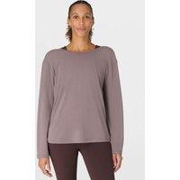 Sweaty Betty Soft Flow Strappy Back Relaxed Yoga Top Brown