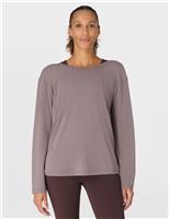 Sweaty Betty Soft Flow Strappy Back Relaxed Yoga Top Brown