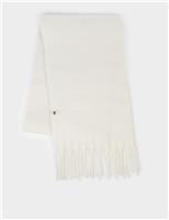 Soft Cloud Knitted Tassel Scarf with Wool
