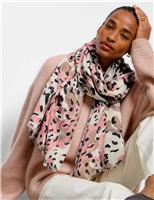 Katie Loxton Tortoiseshell Print Scarf Beige Mix