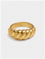 Gold Plated Harper Twist Waterproof Ring