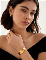 Gold Plated Waterproof Cuff Bangle