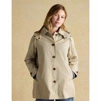 Joules Cotton Rich Hooded Raincoat Neutral