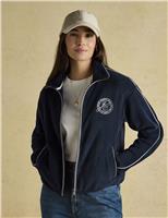 Joules Fleece Funnel Neck Zip Up Jacket Navy
