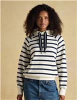 Cotton Rich Striped Hoodie