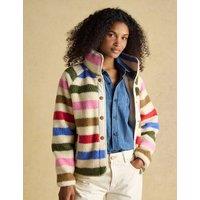 Joules Striped Fleece Funnel Neck Jacket Multi
