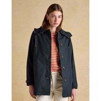 Joules Cotton Rich Hooded Raincoat Navy