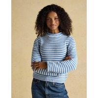 Joules Pure Cotton Striped Jumper Blue Mix