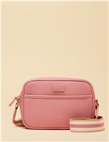 Joules Faux Leather Cross Body Bag Navy