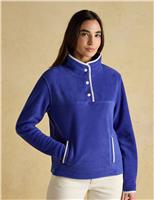 Joules High Neck Fleece Sweatshirt Blue