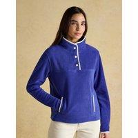 Joules High Neck Fleece Sweatshirt Blue