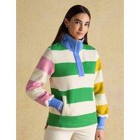 Joules Pure Cotton Colour Block Sweatshirt Cream Mix
