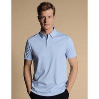 Charles Tyrwhitt Jersey Polo Shirt Blue