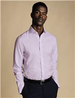 Charles Tyrwhitt Slim Fit Non Iron Pure Cotton Shirt Lilac