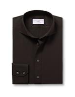 Slim Fit Non-Iron Pure Cotton Poplin Stretch Shirt