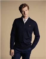 Pure Merino Wool Half Zip Jumper