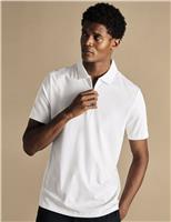 Half Zip Jersey Polo Shirt