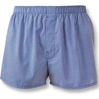 Charles Tyrwhitt Pure Cotton Checked Woven Boxers Royal Blue