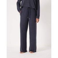 HUSH Supersoft Drawstring Wide Leg Joggers Navy