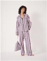 Brushed Cotton Rich Striped Pyjama Set