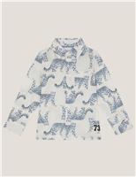 Pure Cotton Leopard Shirt (2-13 Yrs)