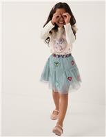 Heart Embellished Tulle Skirt (3-13 Yrs)