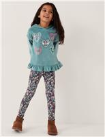 2pc Cotton Rich Embellished Outfit (3-13 Yrs)