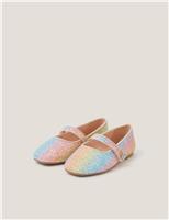 Kids Glitter Ballet Pumps (7 Small - 4 Large)