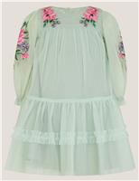 Embroidered Floral Dress (0-36 Mths)