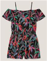 Tropical Print Playsuit (7-15 Yrs)