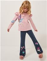 Sequin Embellished Flare Leggings (3-13 Yrs)