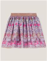 Satin Unicorn Print Skirt (3-13 Yrs)