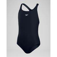 Speedo Endurance+ Medalist Racerback 5-16 Yrs Swimsuit Navy