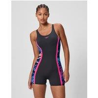 Speedo Hyperboom Splice Muscleback Legsuit Black Mix