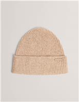 Knitted Rib Beanie Hat