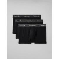 Calvin Klein 3 Pack Icon Cotton Stretch Trunks Black